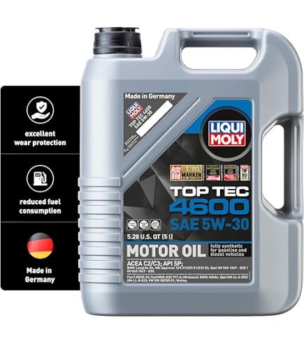 Amazon.com: Liqui Moly- Pack of 4 - 5L Top Tec 4210 Motor Oil 0W30
