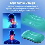 Flintronic 2Pack Inflatable Camping Pillow Neck Lumbar Support Ultralight Blue view 5