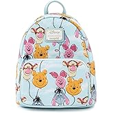 Loungefly Disney Winnie the Pooh Balloon Friends Womens Double Strap Shoulder Bag Purse