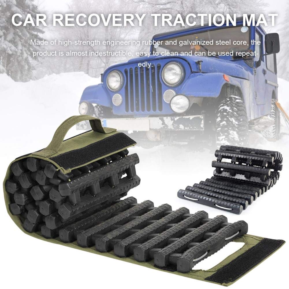 Recovery Traction Mat Portable Emergency Track Tire Ladder Emergency
