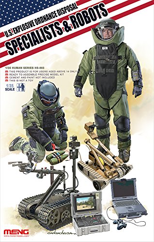 Meng U.S. Explosive Ordnance Disposal Specialists and Robots Model Kit