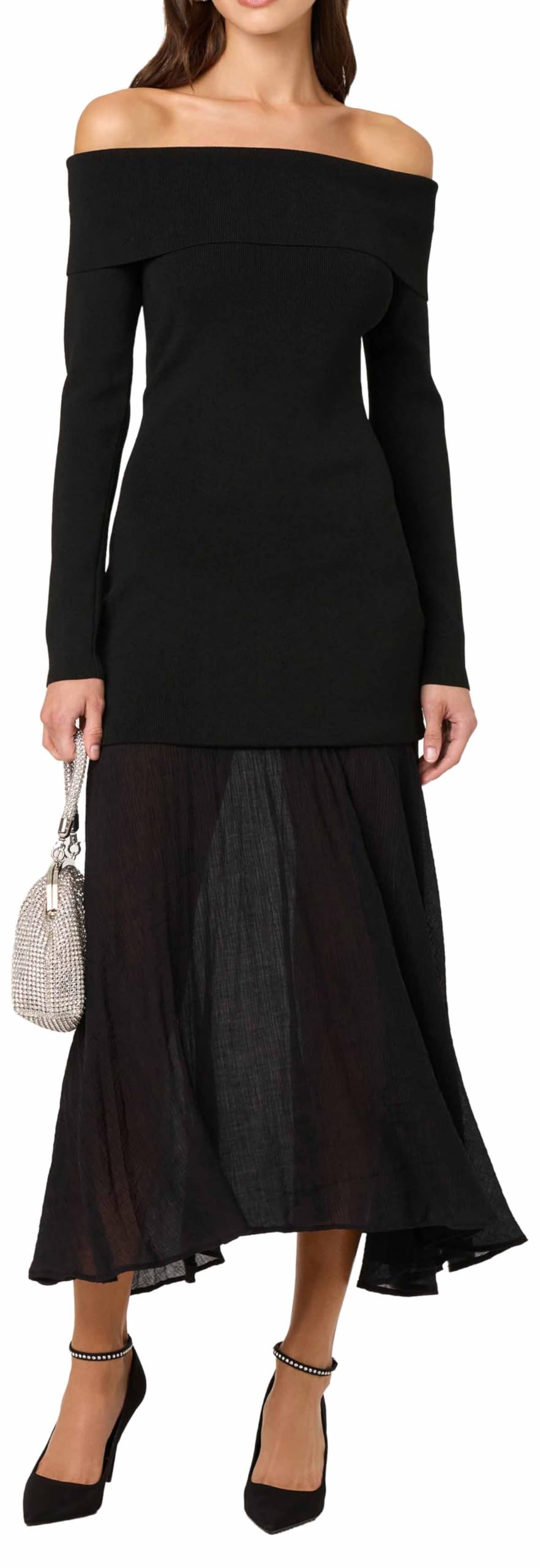 Photo 1 of ASTR The Label Women's Lidia Dress, Black, S