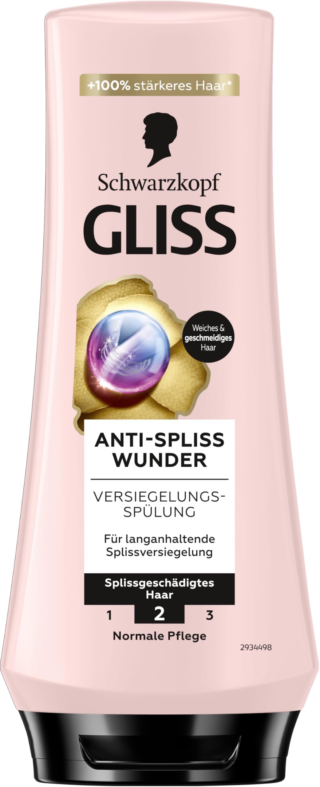 Gliss Conditioner Anti-Split End Miracle (200 ml), Conditioner Repairs Damaged Hair Fibres, for Long-Lasting Split End Sealing and Perfect Combability