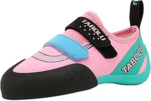 ZHENSI Women's Rock Climbing Shoes Beginners Indoor Bouldering Shoes Lightweight for Kids