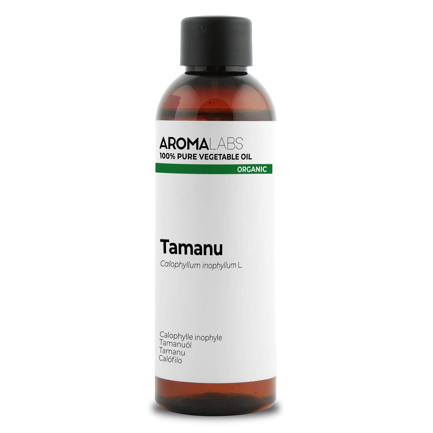 ORGANIC - TAMANU Oil - 100mL - 100% Pure, Natural, Cold Pressed and Cosmos Certified - AROMA LABS (French Brand)