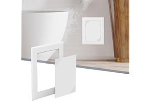 Flamorrow Access Panel for Drywall, Plumbing Access Door, 5" x 7" Self Adhesive Wall Hole Cover with Air Vent Hole, Durable Plastic Access Panels for Drywall, Ceiling