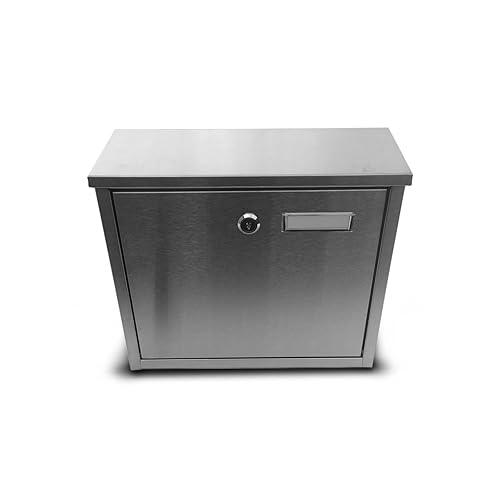 VonHaus Letterbox Wall Mounted Outdoor Postbox Mailbox with Cover