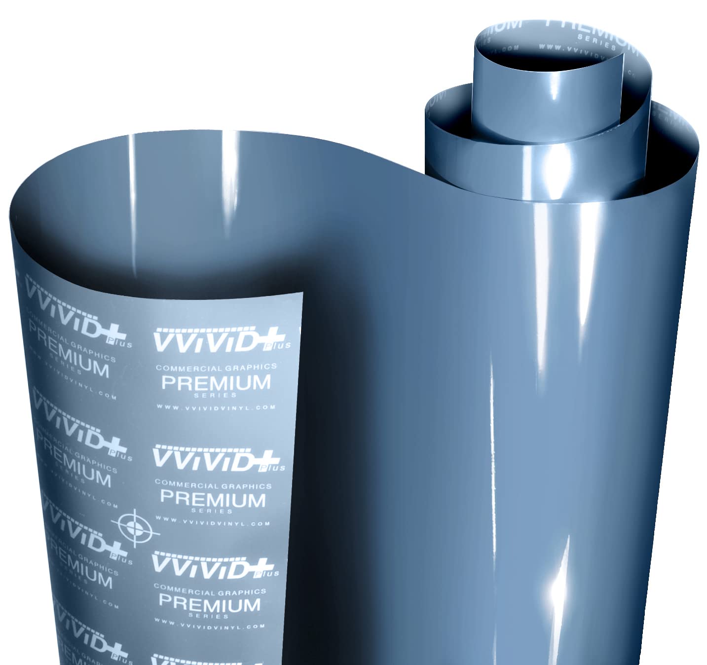Photo 1 of **used***VViViD+ Ultra Gloss China Blue 50ft x 5ft Vinyl Car Wrap Premium Paint Replacement Film Roll with Nano Air Release Technology, Stretchable Protective Cap Liner, Self Adhesive, Indoor Outdoor