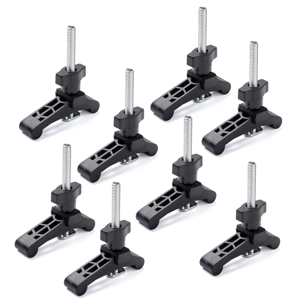 POWERTEC 8PK T-Track Hold Down Clamp with