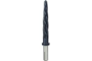 Forgeworx 9/16 Inch x 5-7/8 Inch Bridge Reamer 1/2 Inch Shank Tapered Reamer, TiAlN Coating Construction Reamer for Metal (9/