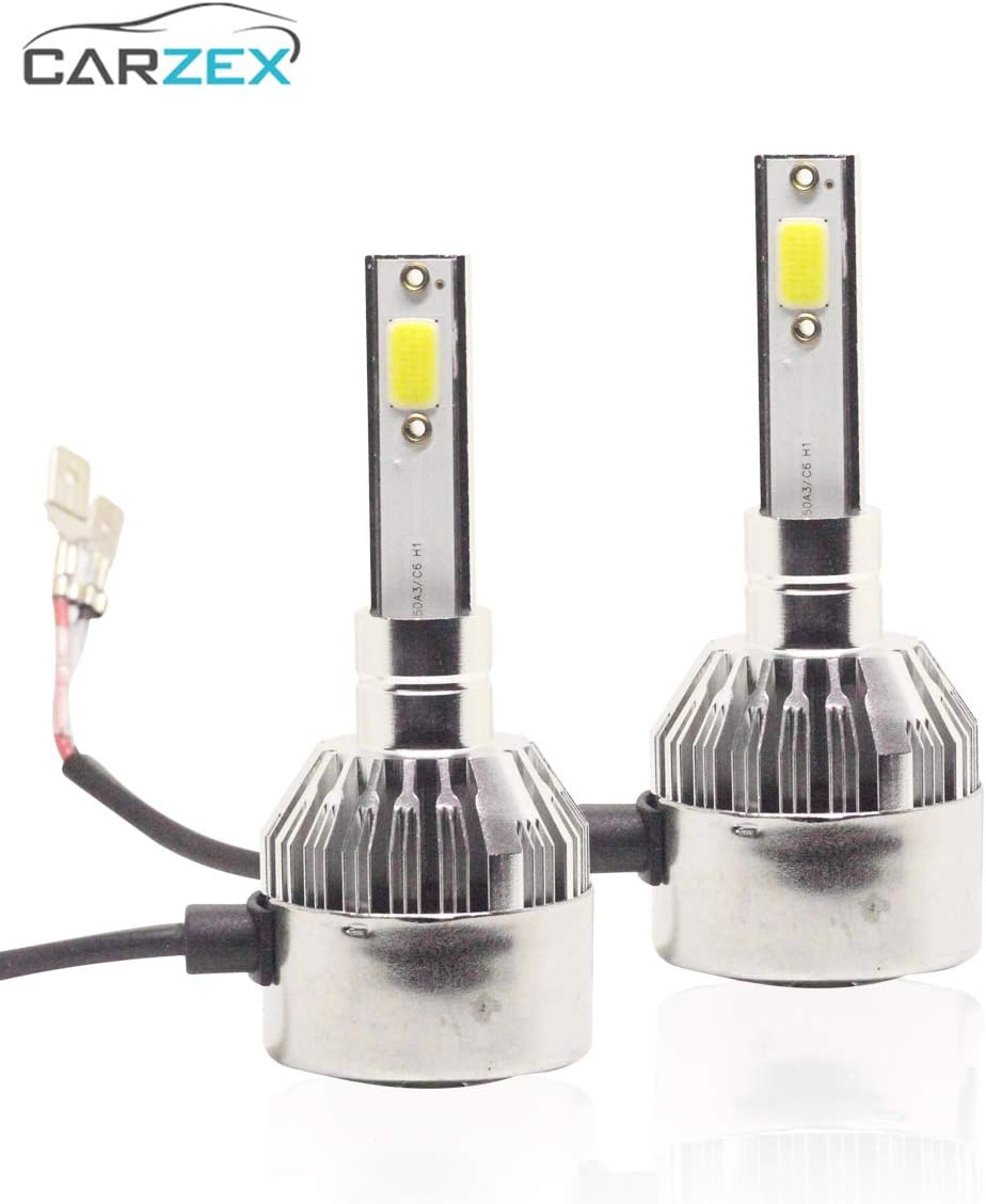 Carzex NightTech H1 60W/6000LM LED Headlight Bulb All in One Plug and Play Compact Design Headlight Conversion Kit for Cars