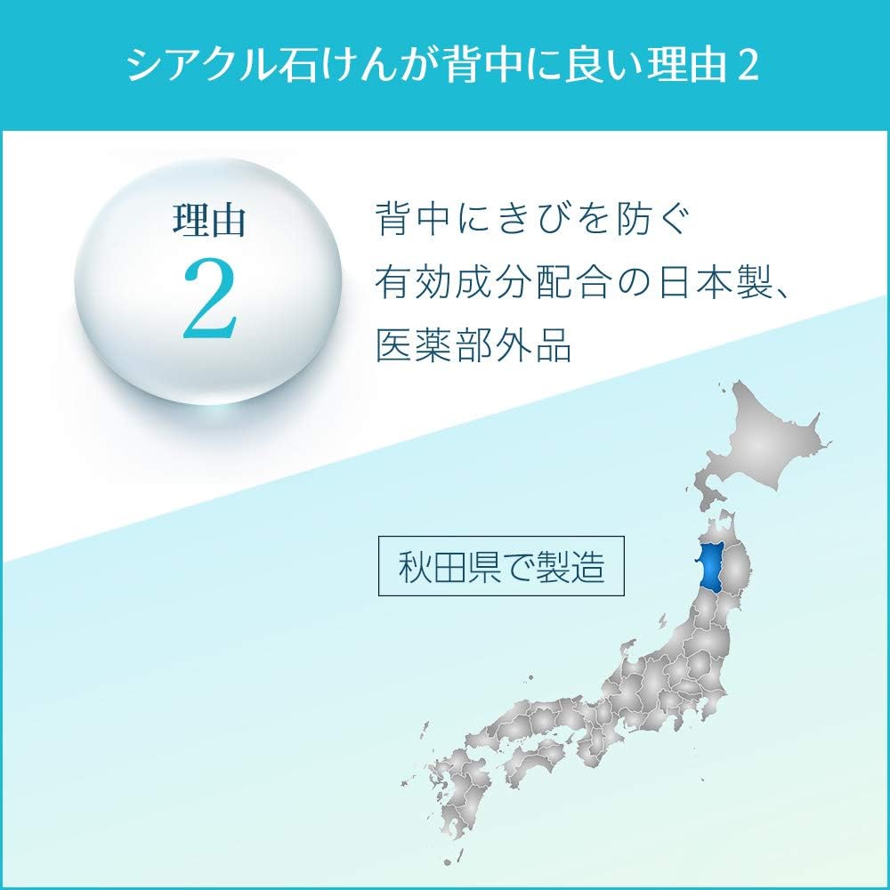 Amazon シアクル ソープ 100 G 背中ニキビ 殺菌 石けん Siaql 固形せっけん 通販