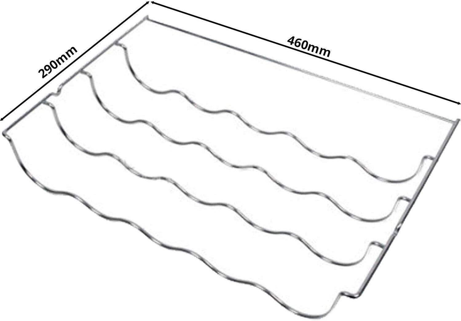 SPARES2GO Wine Bottle Rack Shelf Insert for Samsung Fridge (460 x 290 x