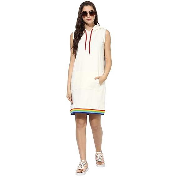 off white sweatshirt dress