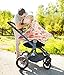 Ivankee Baby Car Seat Covers Canopy,4 in 1 Nursing Breastfeeding Covers,High Chair Covers,Shopping Chart Cover,Lightweight,Breathable,Rose Lover