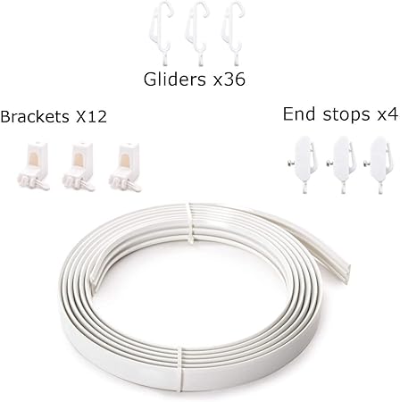 Home Treats Coiled Curtain Track 350cm And 500cm Bendable