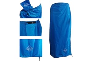 onewind Rain Skirt, Half Poncho Waterproof Ultralight Nylon Rain Kilt Windproof Rainwear Liner for Riding Camping Hiking