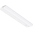 GETINLIGHT 18-inch Hardwired Only LED Under Cabinet Lighting, Soft White(3000K), Dimmable, Matte White Finished, ETL Listed, IN-0201-12-WH