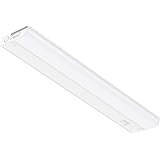 GETINLIGHT Dimmable Hardwired Only Under Cabinet LED Lights, 18-inch, Soft White(3000K), Matte White Finished, ETL Listed, IN