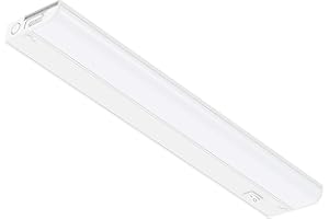 GETINLIGHT 18-inch Hardwired Only LED Under Cabinet Lighting, Daylight White(5000k), Dimmable, Matte White Finished, ETL Listed, IN-0201-12-WH-50