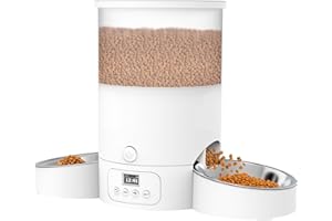 SURDY Automatic Pet Feeder for 2 Cats, Food Dispenser
