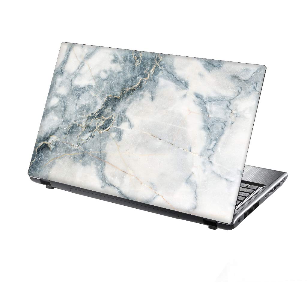 TaylorHe 13-14 inch Laptop Skin Vinyl Decal with Colorful Patterns and Leather Effect Laminate MADE IN BRITAIN Stunning Marble