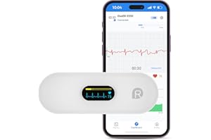 OVIIN Portable Heart Rate Monitor, Wireless Home Use Heart Rhythm Tracker, Heart Monitoring Devices,Smartphone App Compatible with iOS/Android