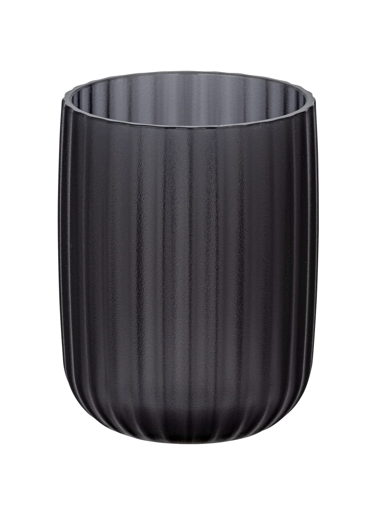 WENKO Cup Agropoli Grey Holder for Toothbrush and Toothpaste, 7,5 x 10 x 7,5 cm