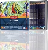 Derwent Inktense Permanent Watercolour Pencils 24 Tin Set 4mm Core