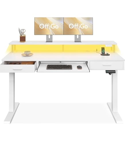 Mxtark 55 Inches 1.4M Electric Standing Desk Single Motor Desk Height - View #4