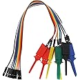 Create idea 10PCS Logic Analyzer Test Hook Clip Grabber Jumper Wires & Interface Pins SOIC IC Test Hook Clip Jumper for Precision Circuit Testing/Power Supply Testing