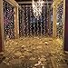 LEORX Curtain Lights 300 LEDs 9.8 X 9.8ft, 8 Modes Curtain Fairy Lights for New Year Wedding Party Bedroom Garden Patio Outdoor Indoor, Warm White