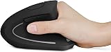 Anker 2.4G Wireless Vertical Ergonomic Optical Mouse 800/1200/1600 DPI Black view 2