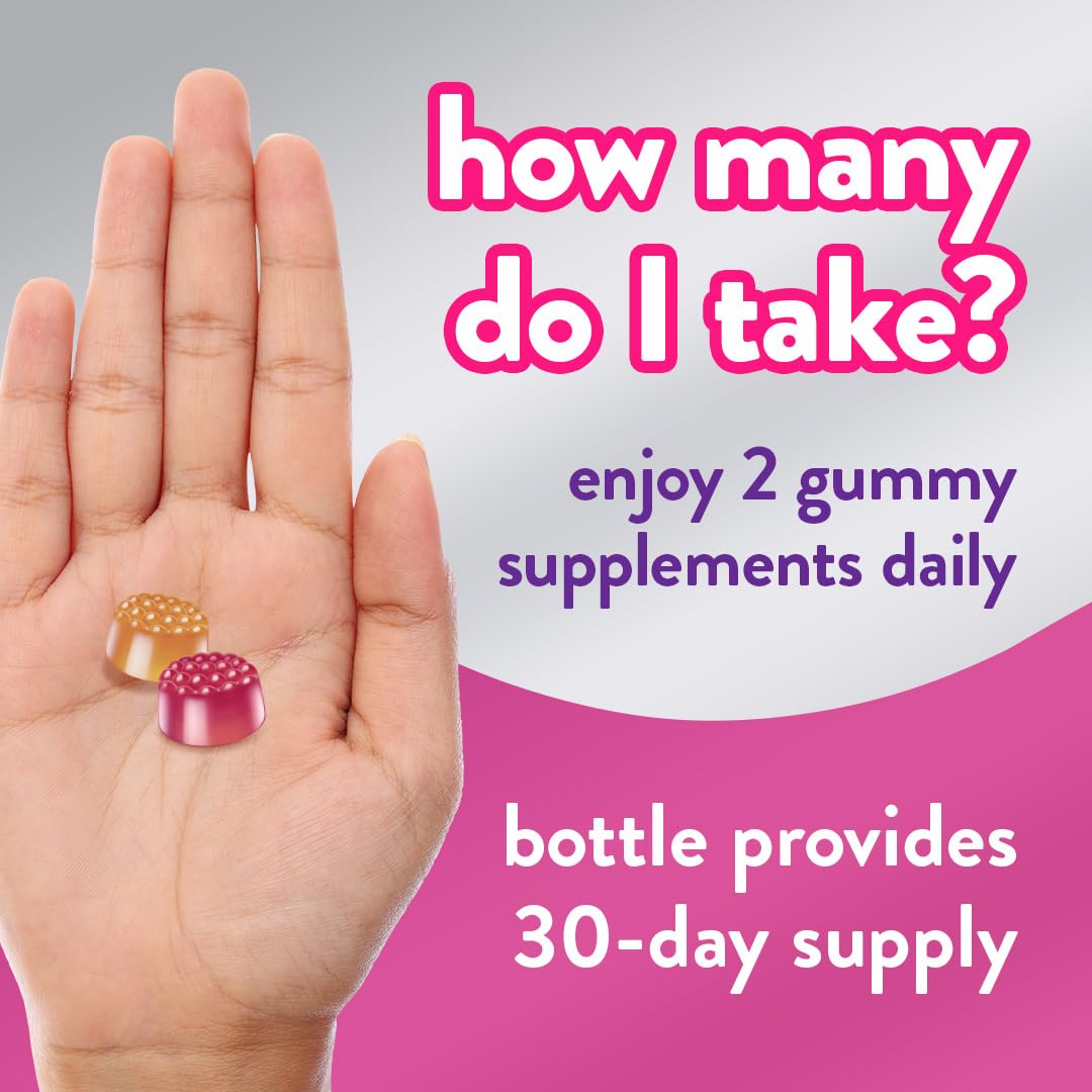 Vitafusion Women's 50+ Multivitamin Daily Support Supplement 60 Count (Pack of 2)