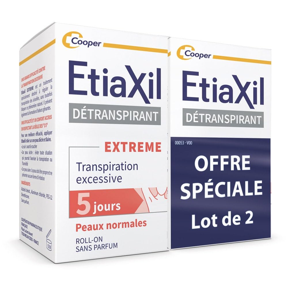 Etiaxil Antiperspirant Excessive Perspiration Treatment 2 x 15ml