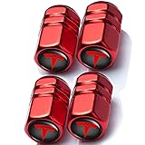 4pcs Car Tire Valve Caps Dust Caps for Tesla with