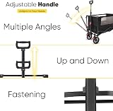 Sekey Folding Trolley 330LBS Capacity Heavy Duty Camping Beach Wagon view 5