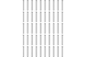 uxcell 50Pcs 5mm x 30mm Dowel Pins, 304 Stainless Steel Cylindrical Shelves Support Pegs Locating Pin Shelf Fasten Elements f