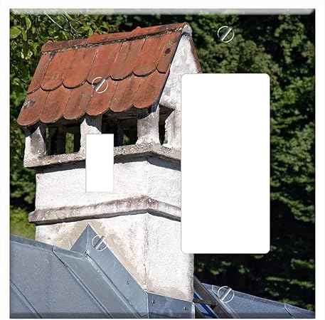 1 Toggle 1 Rocker Gfci Combination Wall Plate Cover Chimney