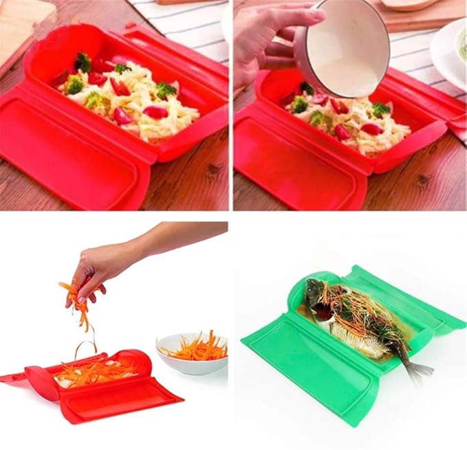 Vaporizador de silicona para horno microondas y cocina (color al ...