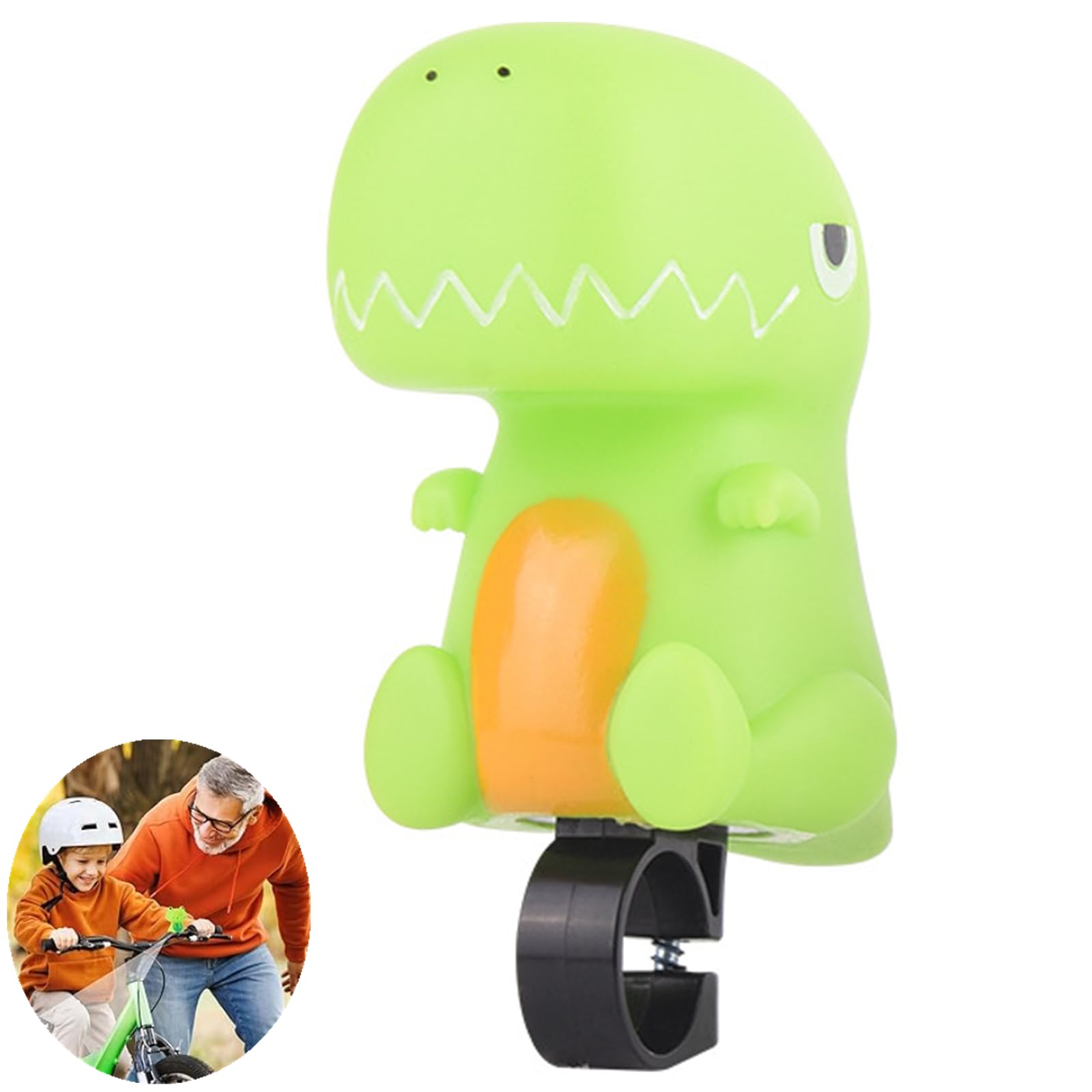 Dinosaur Bike Bell Interesting Bike Horn, Cute Bicycle Lights Bell Squeeze Horns with Loud Crisp Clear Sound Bike Bells Bike Accessories for Adults Cycling Motorcycle