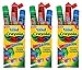 Crayola GUM Squeeze-A-Color Anticavity Fluoride Toothpaste w/ Yummy Non-Staining Flavors to Promote Oral Health for Kids- Melon Blast, Blueberry Burst, Jazzy Apple – (9) 1.5oz Tubes, Pack of 3