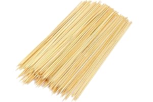 90 Pcs Birch Wood BBQ Skewers Candy Apple Skewers Sticks and Durable