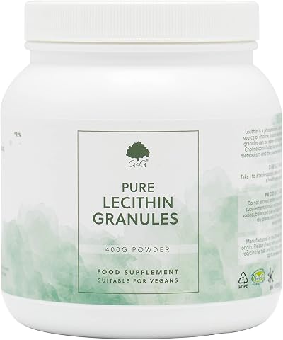 G&G Vitamins Soya Lecithin Granules 400g Non-GMO Made in UK