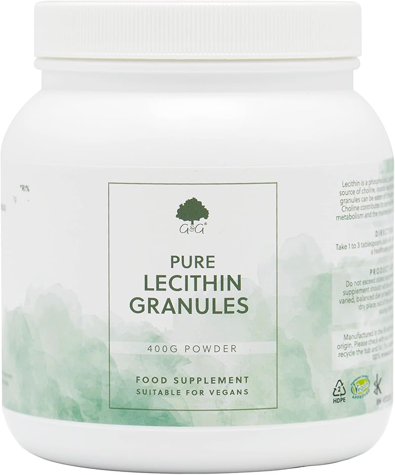 G&G Vitamins Soya Lecithin Granules 400g Non-GMO Made in UK