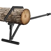 GCCSJ 50.8" Timberjack Log Roller Lifter, Adjustable Log Roller Cant Hook | Heavy Duty Steel Log Jack, Long Handle Timberjack Log Lifter, Ups to 25" in Dia Logging Tools for Rolling and Raising Up Logs