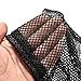 Suriel Durable Nylon Mesh Bag with Sliding Drawstring Cord Lock Closure,Large Black Mesh Bag for Golf Tennis Balls,Gym,Shower,Washing Toys,Swimming,Beach,12×7.5 Inch