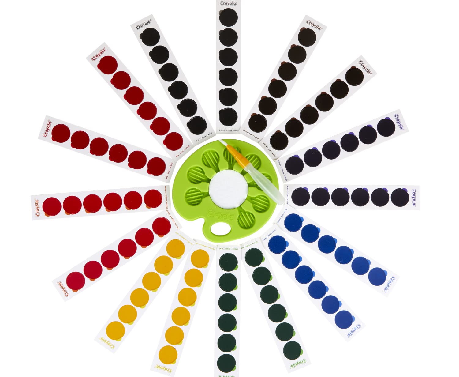 Crayola Watercolor Pop & Paint Palette, Washable Paint Kit, Less Mess Watercolor Paint Set for Kids, Arts & Crafts, Toddler Gifts