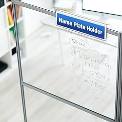 Wonderjune 10 Pack Plastic Cubicle Name Plate