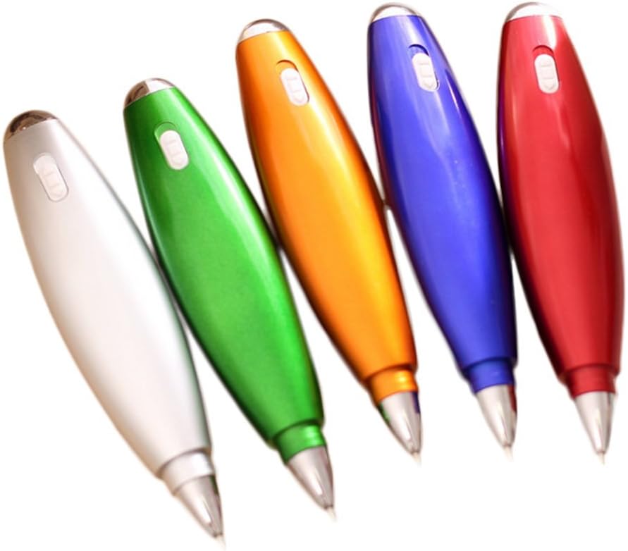 Dosige 5 Pcs Multifunctional Notes Lanyard Lamp Ballpoints Pens Office School Supplies